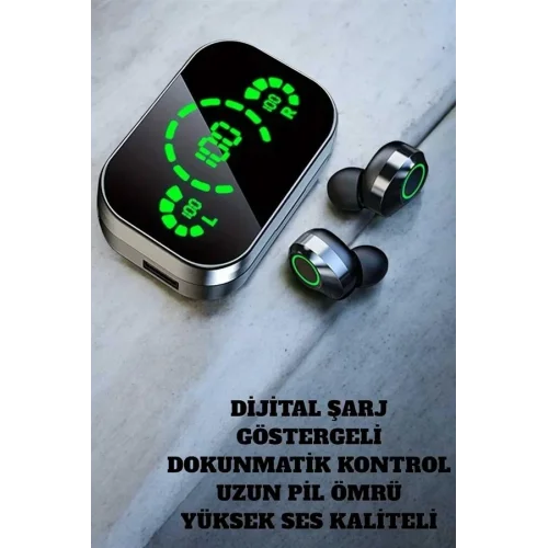 Mey İthalat® Bluetooth Kulaklık Mikrofonlu Dokunmatik Kontrol ANC Özelliği