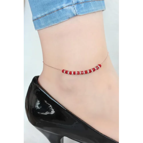 Mey İthalat® Bordo Miyuki Taşlı Hal Hal