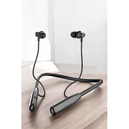 Mey İthalat® Boyun Bantlı Bluetooth Kulaklık Yüksek Ses Kaliteli 100 Saat Kulaklık
