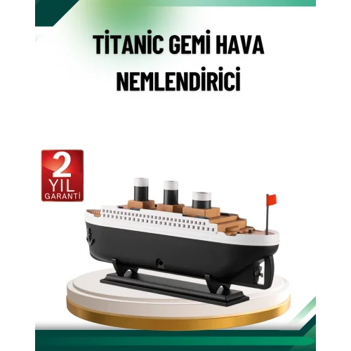 Mey İthalat® Buhar Efektli Titanik Gemi Oda Kokusu Difüzör LED Işıklı Nemlendirici