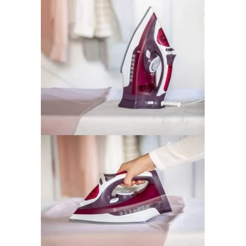 Mey İthalat® Buharlı Kablolu Ütü 2200 Watt Kireçlenme Önleyici Şok Buharlı