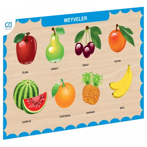 Mey İthalat® CAAHS-3206 AHŞAP MEYVELER BUL-TAK