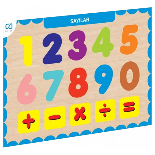 Mey İthalat® CAAHS-3207 AHŞAP SAYILAR BUL-TAK