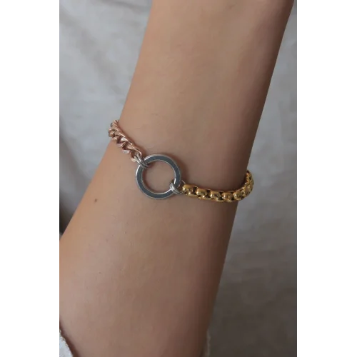 Mey İthalat® Çelik Mix Renk Kadın Bileklik