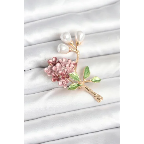 Mey İthalat® Çiçek Model Broş