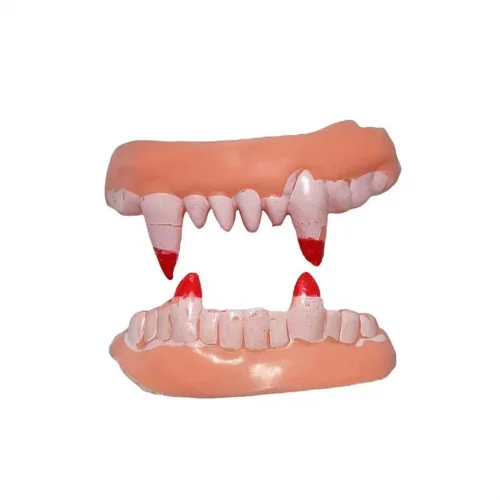 Mey İthalat® Çift Damak Yumuşak Vampir Dişleri 1 Çift