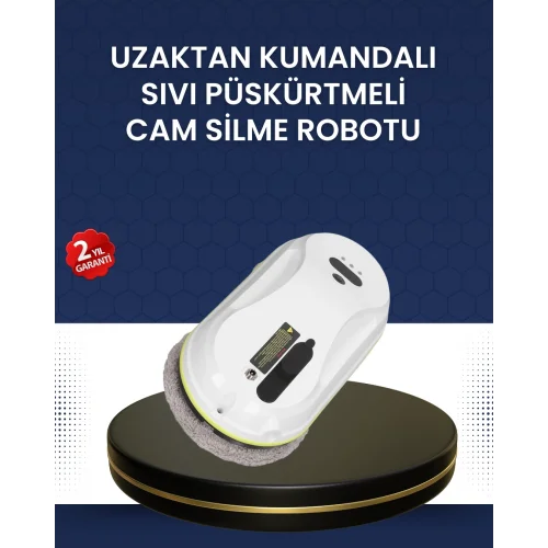 Mey İthalat® Çift Diskli Güvenli Otomatik Cam Silme Robotu