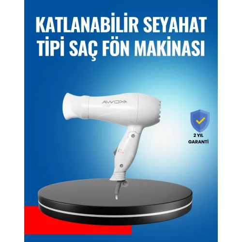 Mey İthalat® Çift Isı ve Hız Ayarlı Katlanabilir Saç Kurutma Makinesi