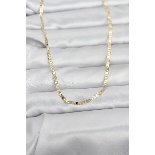 Mey İthalat® CM 14K Gold Renk Zincir Model 60 cm Kadın Kolye