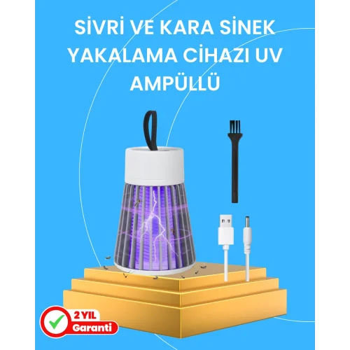 Mey İthalat® Çocuk ve Evcil Hayvan Dostu Sivrisinek Yakalama Lambası