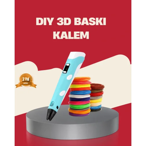 Mey İthalat® Çocuklar İçin Güvenli 3D Yazıcı Kalem