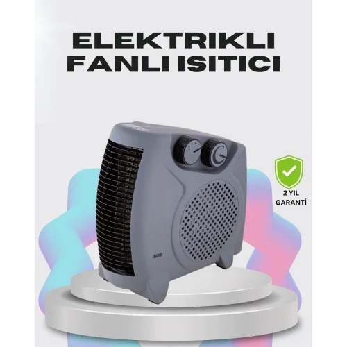 Mey İthalat® Çok Fonksiyonlu Fanlı Isıtıcı Isıtma ve Soğuk Hava Üfleme Özellikli