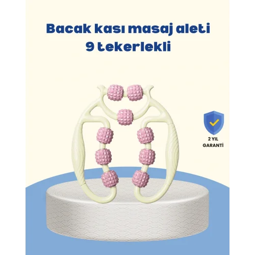 Mey İthalat® Dayanıklı Plastik Kas Masaj Rulosu Selülit Karşıtı