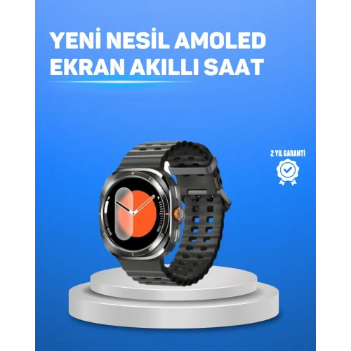 Mey İthalat® Değiştirilebilir Kordonlu Akıllı Saat IPS Ekran ve Bildirim Desteği