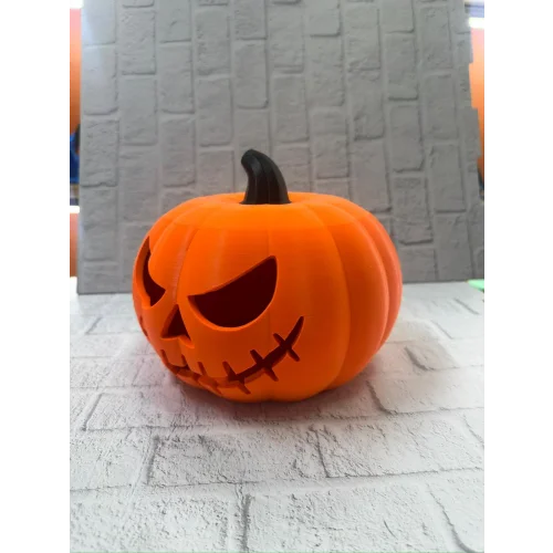 Mey İthalat® Dekoratif Balkabağı Şekerlik 21×15 cm Kapaklı Turuncu Kutu