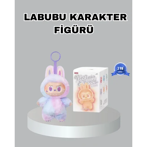 Mey İthalat® Dekoratif Yumuşak Labubu Peluş Figür – Koleksiyonluk ve Çocuklara Uygun Hediye 20 cm