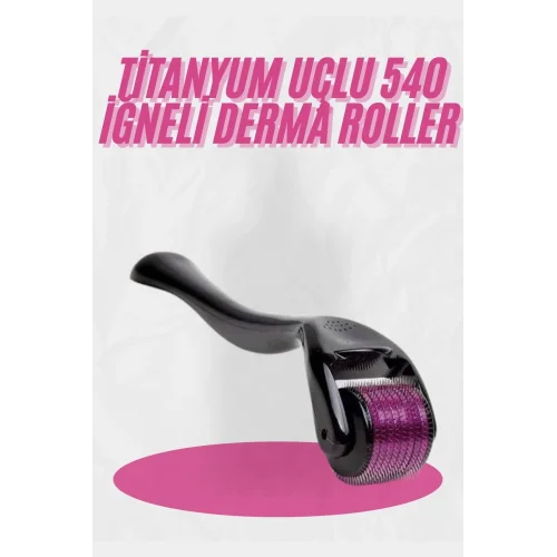 Mey İthalat® Dermaroller Titanyum 540 Iğneli 1 Mm Saç Kaş Sakal Serum Kullanıma Uygun