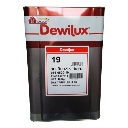 Mey İthalat® Dewilüx Selülozik Tiner 10 Kg (12 Litre)