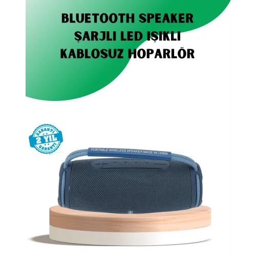 Mey İthalat® Dış Mekan Uyumlu IPX5 Suya Dayanıklı Kablosuz Hoparlör