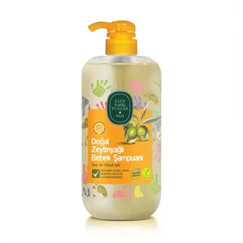 Mey İthalat®   Doğal Zeytinyağlı Bebek Şampuanı 600 ml