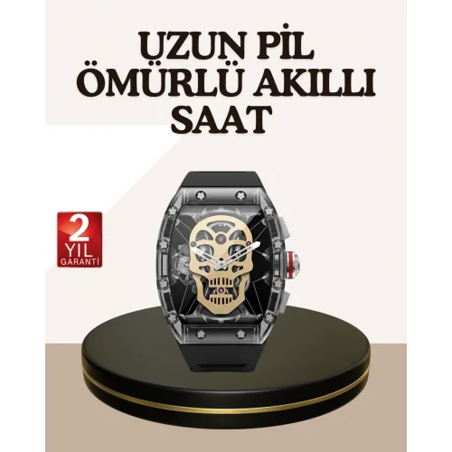 Mey İthalat® Dokunmatik Akıllı Saat Sesli Asistanlı Geniş Özellikli