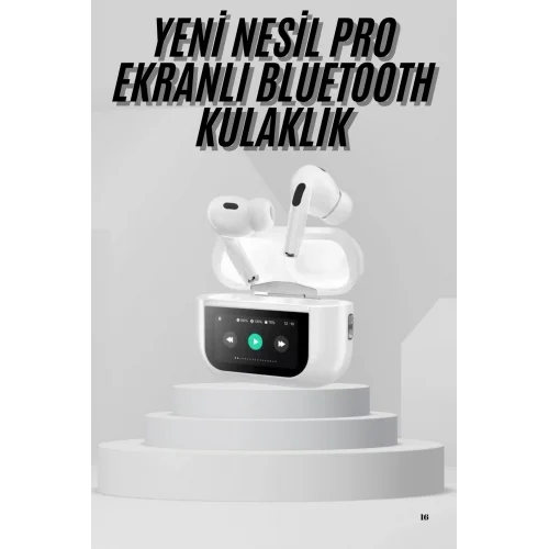 Mey İthalat® Dokunmatik Ekranlı Air Pro 2 ANC Kulaklık Kablosuz Çok Fonksiyonlu