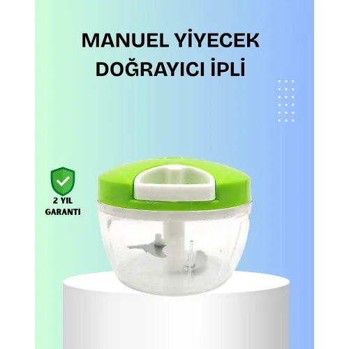 Mey İthalat® El Tipi Yiyecek Kıyıcı Üç Bıçaklı Pratik Doğrayıcı