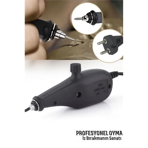 Mey İthalat® Elektrikli Gravür Kalemi – Metal, Cam, Ahşap İçin Profesyonel Oyma Aleti