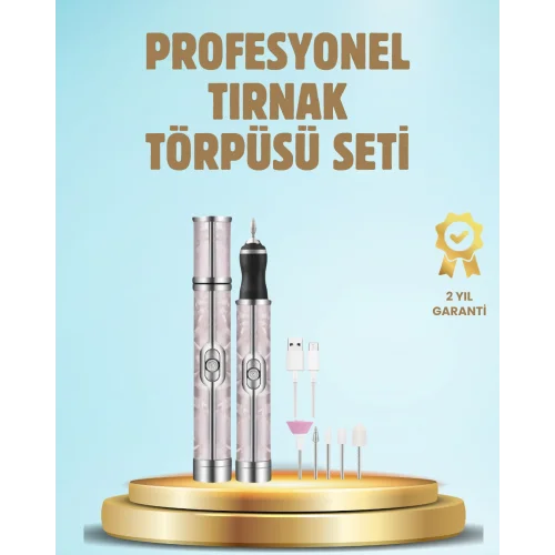 Mey İthalat® Elektrikli Tırnak Törpüsü Ayarlanabilir Hızlı Manikür Pedikür Cihazı