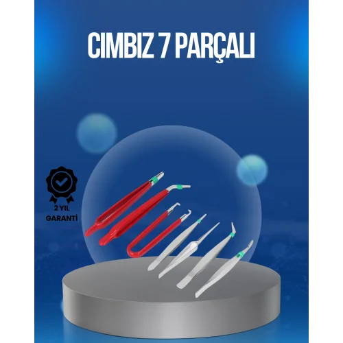 Mey İthalat® Elektronik Devre ve Saat Tamiri İçin 7’li Paslanmaz Çelik Cımbız