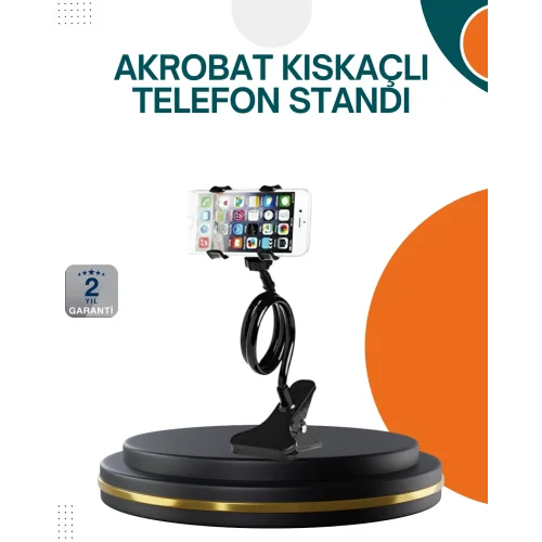 Mey İthalat® Eller Serbest Kullanım Sağlayan Masaüstü Telefon Tutucu