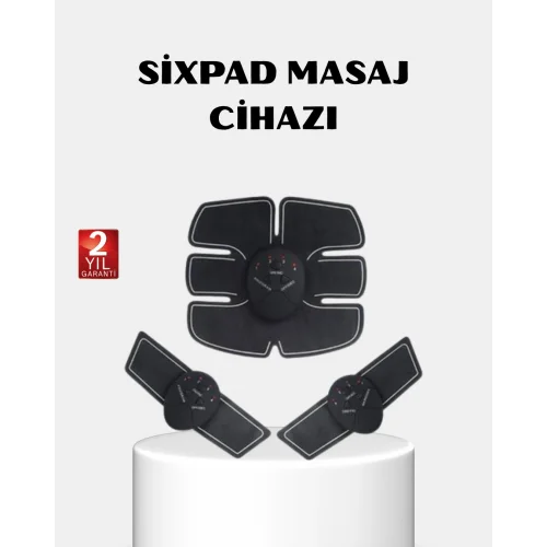 Mey İthalat® EMS Vücut Geliştirici Göbek ve Kol Pedli 6 Modlu Akıllı Kas Cihazı