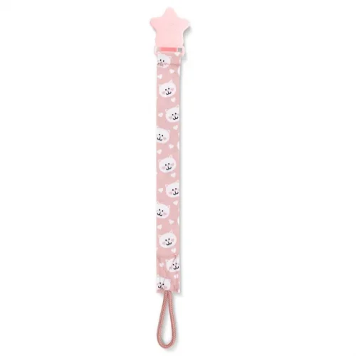 Mey İthalat®  Emzik Tutacağı Desenli 427 Pembe Ayıcık
