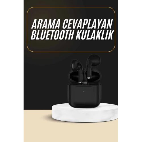 Mey İthalat® En Çok Tercih Edilen Bluetooth Kulaklık Mikrofonlu Silikonsuz Dokunmatik Kontrol