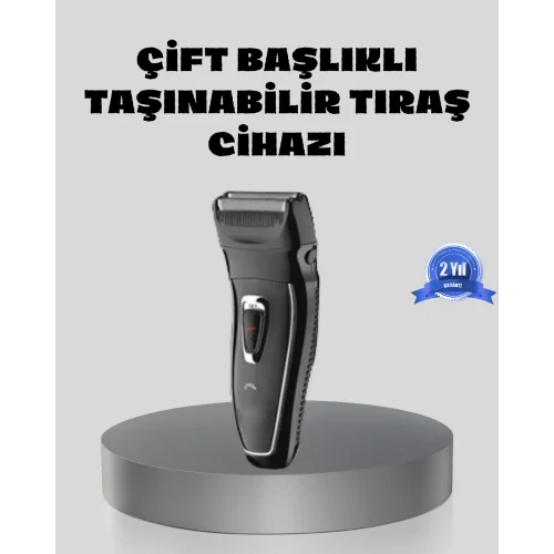 Mey İthalat® Erkek Tıraş Makinesi Kablosuz Kuru Tıraş Folyo Başlık Yıkanabilir Gövde