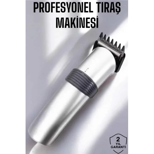 Mey İthalat® Erkeklere Özel Şarjlı Saç ve Sakal Kesme Tıraş Makinesi Seti