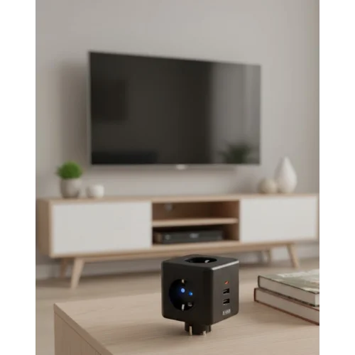 Mey İthalat® Ev ve Ofis Kullanımı İçin Akım Korumalı USB Girişli Priz