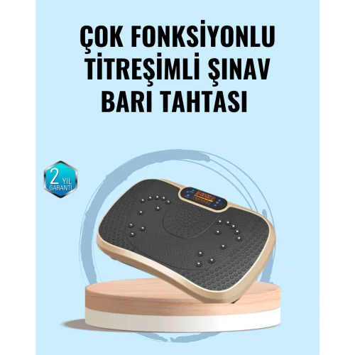 Mey İthalat® Evde Spor İçin Titreşimli Plate Fitness Platformu