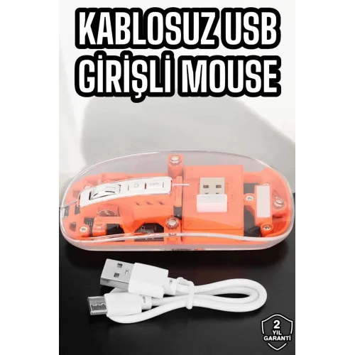 Mey İthalat® Fare Mouse Çift Modlu Kablosuz Bağlantılı 2.4GHz Destekli