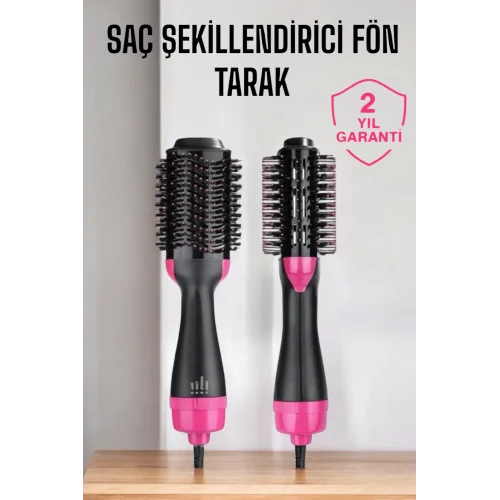 Mey İthalat® Fön Tarak Elektriklenmeyi Önleyen ve Parlaklık Veren Saç Şekillendirici