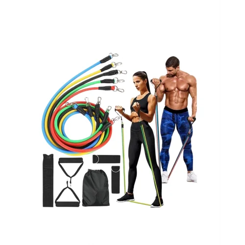 Mey İthalat® Full Body Antrenman İçin Kapı Arkası Spor Bandı ve Aksesuar Seti