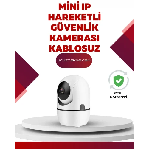 Mey İthalat® Full HD 1080P Kablosuz Güvenlik Kamerası – Hareket Takip, Gece Görüşü ve İki Yönlü Ses Özellikli
