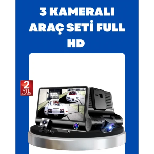Mey İthalat® G-Sensör, Park Modu ve Döngüsel Kayıt Destekli Araç DVR