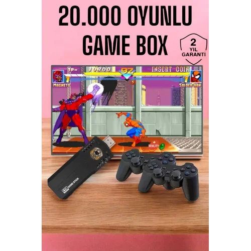 Mey İthalat® Game Box 20.000 Oyunlu 8K Ultra Oyun Konsolu