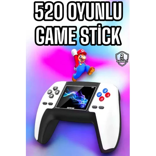 Mey İthalat® Game Stick 520 Oyunlu Retro Konsol Çocuklara Özel