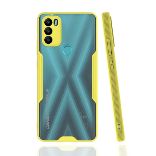 Mey İthalat®  General Mobile GM 21 Plus Kılıf Platin Silikon - Sarı