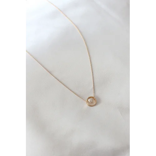 Mey İthalat® Gold Renk Minimal Kalp Figür Kadın Kolye