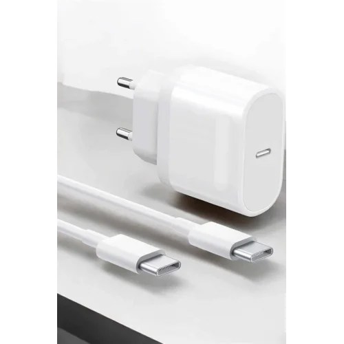 Mey İthalat® Güç Adaptörü ve Kablosu Şarj Aleti 15/15 Pro Max Uyumlu Hızlı Şarj