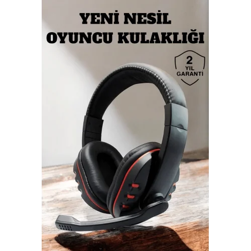 Mey İthalat® Güçlü Bass ve Suya Dayanıklı, Kablolu Oyuncu Kulaklığı ile Kesintisiz Deneyim