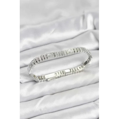 Mey İthalat® Gümüş Renk VIP Seri Bileklik